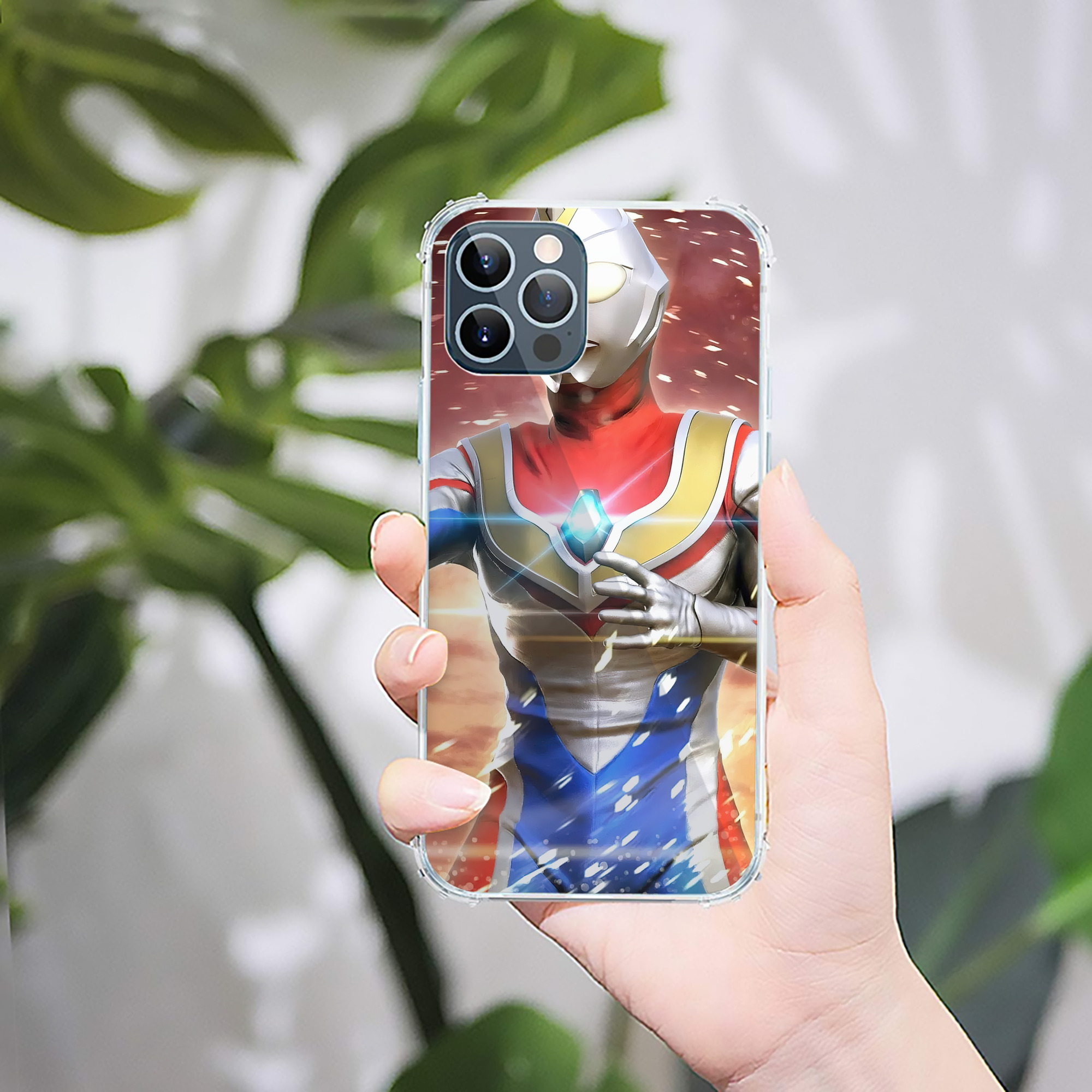 （画像用） ウルトラマン Ultraman 【iPhone 12シリーズ対応】透明スマホケース（クリアソフトケース）